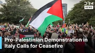 Pro-Palestinian Protesters Occupy Rome in Solidarity With Gaza | DRM News | AC1N