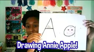 Drawing Annie Apple and Bouncy Ben from Letterland