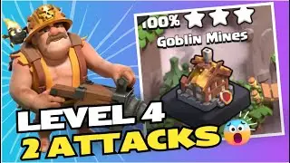 Goblin mines level 5 (Super Miners) - Clan capital | default layout - 2attacks