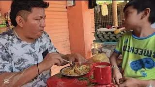 Aca no sufrimos de HAMBRE la FAM. de JOSE me REGALA un plato de comida y POR FIN tuvimos una PLATICA