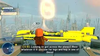 Research the planet Kamino in the Jedi Archives LEGO Star Wars