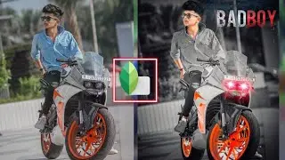 SNAPSEED NEW MOODY DARK TONE EFFECT ⚫ BIKE PHOTO EDITING TUTORIAL 💞 EDITED BY KERALA MODELS