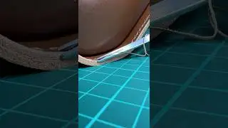 The chamfering process by #wildleathercraft