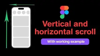 Horizontal or vertical scroll in figma | how to make vertical scroll in figma | figma tutorial hindi