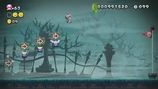 Peek-a-Boo Ghost House ~ Frosted Glacier-Ghost House ~ Super Luigi U ~New Super Mario Bros. U Deluxe