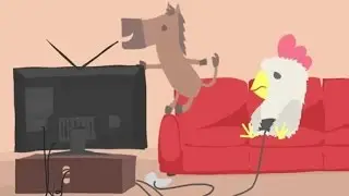 Ultimate Chicken Horse combines the games 'Chicken' and 'Horse'