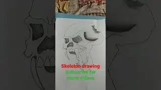 skeleton head drawing with rockstar song