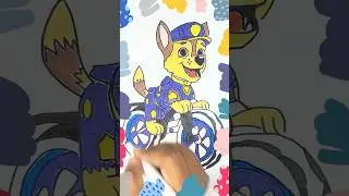 Paw Patrol Drawing & Coloring Fun! | Chase, Skye & Friends | Zoonitoons Shorts