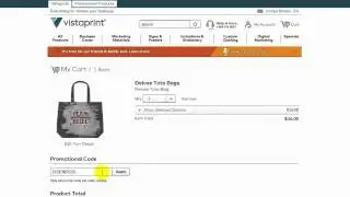 How to use a VistaPrint promo code