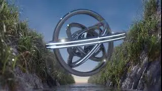 Sci-fi Landscape. Blender 2.8 (EEVEE Render)