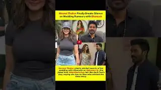 Mrunal Thakur Finally Breaks Silence on Wedding Rumours with Dhanush