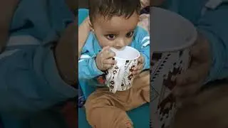 when children want to drink milk in a cup #love #arijitsingh #music #song