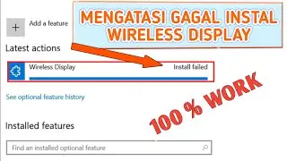 How to Fix Wireless Display Installation Failure || How to fix wireless display install failed