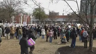 ICE Out! protest taking place in World's Fair Park