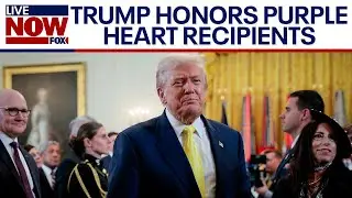 President Trump honors 100 purple heart recipients
