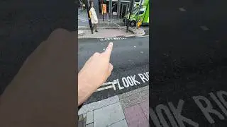 #London pedestrian road safety tip! #Walking #Crosswalk #Travel #unitedkingdom