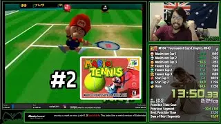 [Speedrun] Mario Tennis 64 Tournament Cups in 13:50 (current PB)