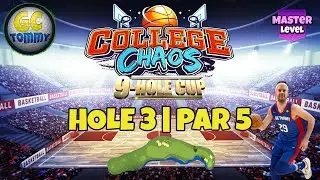 Master, QR Hole 3 - Par 5, ALBA - College Chaos 9-hole cup, *Golf Clash Guide*