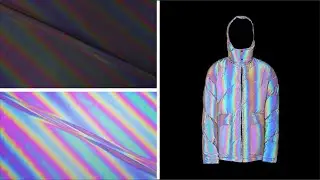 Iridescent Rainbow Holographic Reflective Jacket for Fashion_YGM Reflective