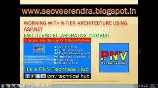 Working with N-Tier Or 3-Tier Architecture application using Asp.Net