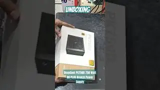 Unboxing DeepCool PK750D 750 Watt 80 PLUS Bronze Power Supply #unboxing #deepcool #shorts