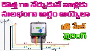 Three Phase  Complete House Wiring Part 1 |  Phase Distribution DB box Wiring Diagram
