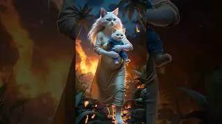 Kitten Courage Unforgettable Night | Cat Family Story#cat#kitten#shorts#animation#cutecat#catlover