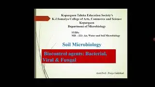 Asst.Prof.P.K.Gakkhad: Bacterial biocontrol agent (SYBSc Microbiology MB222) Lec:44