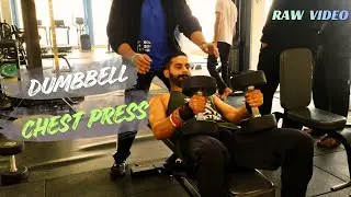 DUMBBELL CHEST PRESS WORKOUT | No Music No Cuts | RAW Video