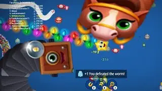 Wormszone io| Biggest Garland  Snake | Wormate io| Rắn Săn Mồi 2023