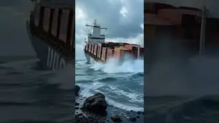 Container ship accident#kerala#ai #msc #elsa 3#ship#youtube #shorts#shortsfeed#trending #viralvideo