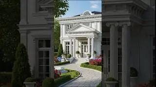 Elegant White Classic Mansion with Stunning Details