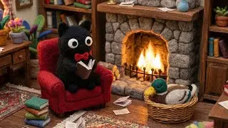 Cozy Reading Night 📚 Crackling Fireplace & Lofi Jazz for Study