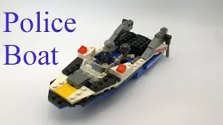 How to build Police Boat with blocks (TUTORIAL)