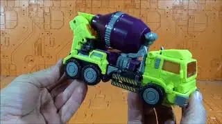 Review Transformers NBK-04 Mixer Truck  KO GT-1B Mixmaster Devastator Javitron Español