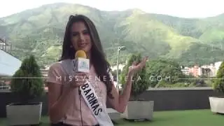 Mariem Velazco Miss Barinas en la Gira de Medios