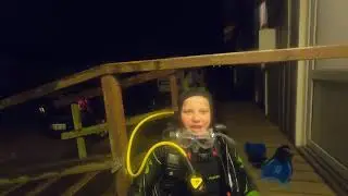 Scuba Diving - 1st compass training in the water - Cold water Diving, Denmark