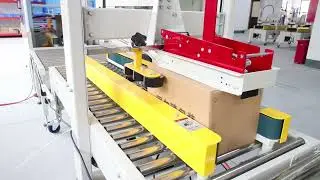 #Gurki #cartonerector #cartonsealer #Hsealer #production line,three #machines work together