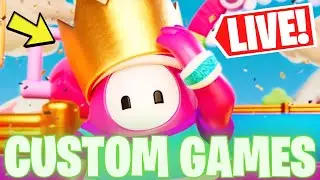 🔴 LIVE Fall Guys *CUSTOM GAMES* With Viewers! 👑 (Falloween Event)