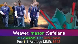 Weaver Perspective by mason | @1440p | Safelane Pos:1 | ALLY: Wisper | FOE: CCnC, ocean |5865995180