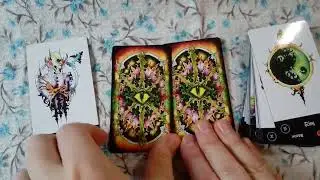 Пример расклада на 3 карты на Malefique lenormand (Злая ленорман)