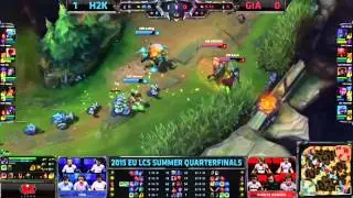 Giants vs H2K | LCS EU 2015 Summer Playoffs | Negyedd&ouml;ntők | BO5 | 2.