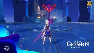 Genshin Impact Gameplay KAMISATO AYAKA Trial Run | PS5 [4K 60FPS] | Update 2.0