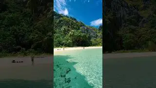 One of the best beaches in Palawan. Hidden Beach in El Nido, Palawan, Philippines