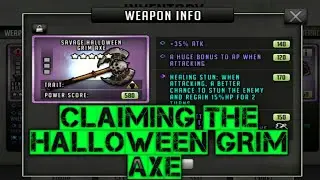 The Walking Dead Road to Survival Claiming The Halloween Grim Axe