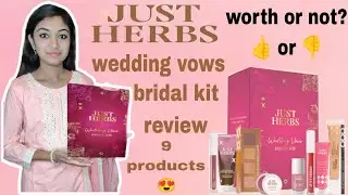 Just herbs wedding vows bridal kit review,just herbs makeup kit review, just herbs bridal kit review