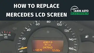 Repair Mercedes W203 Instrument Cluster Faded Display with Replacement LCD Screen Install | TAE