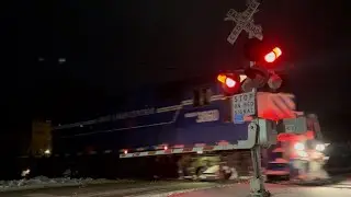 WAMX 3860 and WAMX 6062 going southbound through Ithaca, Michigan 1/26/2026