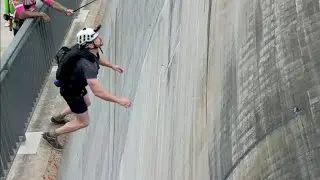 My Crazy friend Vasil Jumps from a Dam for the first time