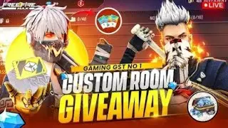 FREE FIRE LIVE🔴GIVEAWAY CUSTOM ROOMS FF LIVE GIVEAWAY GUILD TEST🆓 #FFLIVEGIVEAWAY#ffliveguildtest